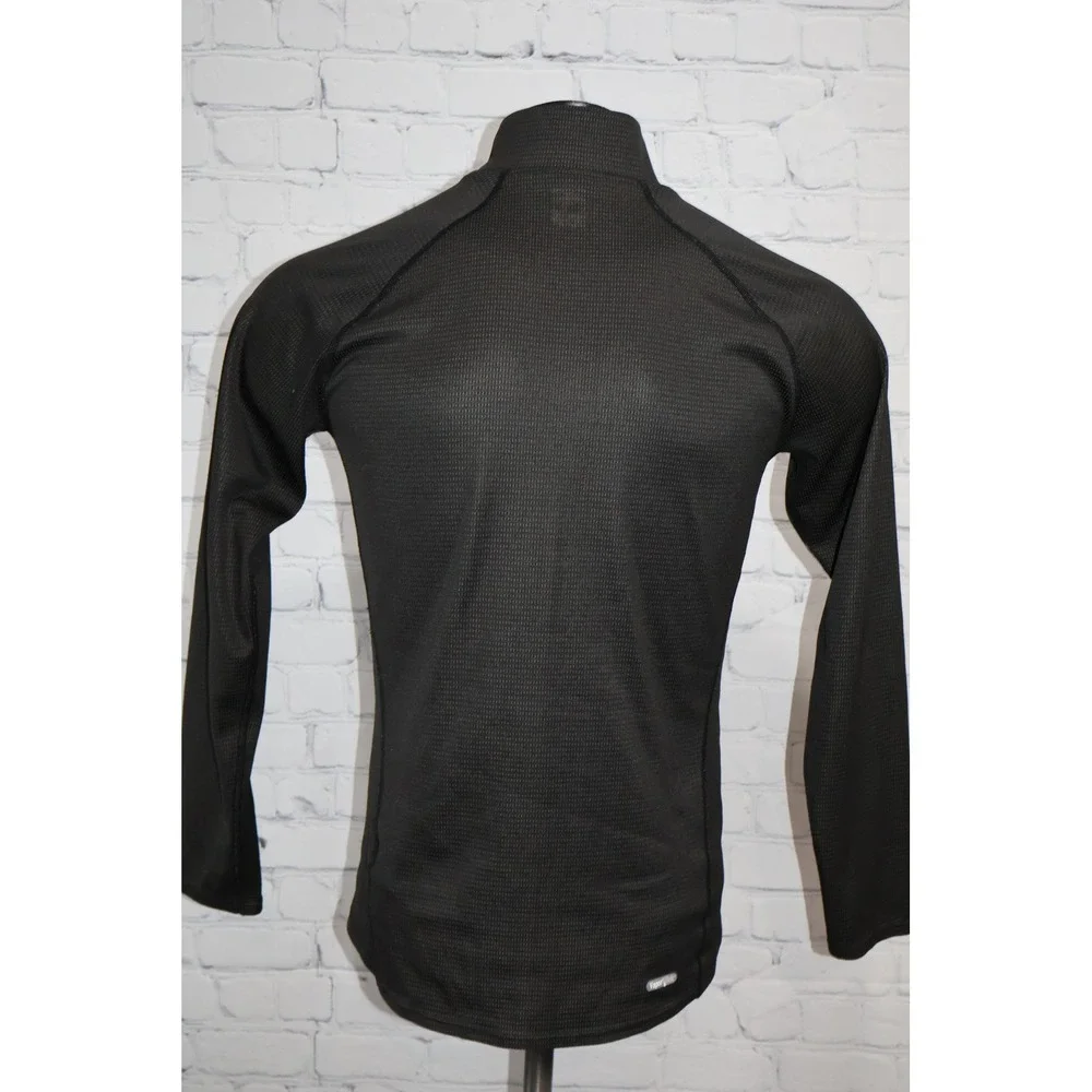 The North Face Pullover Shirt Men Medium Slim Black VaporWick 1/4 Zip Base Layer